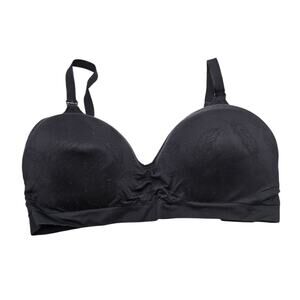 Jessica Simpson Womens Sz 1X Solid Black Nursing Bra